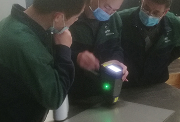 福州許繼集團有限公司手持式合金分析儀安裝儀器現場 福州許繼集團有限公司手持式合金分析儀安裝儀器現場